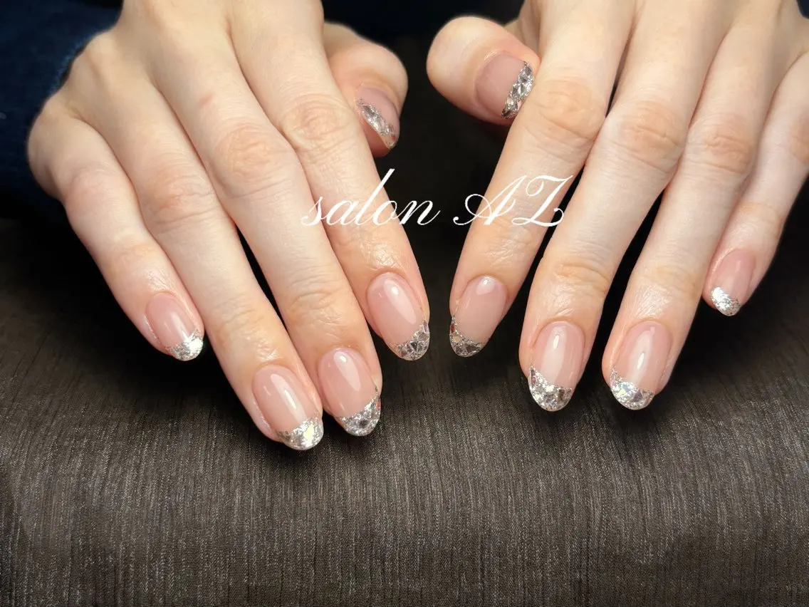 ネイル 長さ出し フットネイル フレンチネイル マグネットネイル ニュアンスネイル ハンドネイル salon AZのネイルデザイン