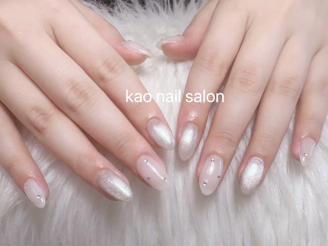 ネイル ハンドネイル kao nail マグネット/長さだしのネイルデザイン