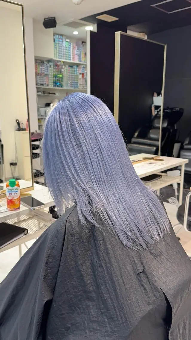 セミロング カラー ヘアアレンジ ヘアカラー 【🥀履歴修正🥀】 ハイトーン職人/拓真のヘアスタイル