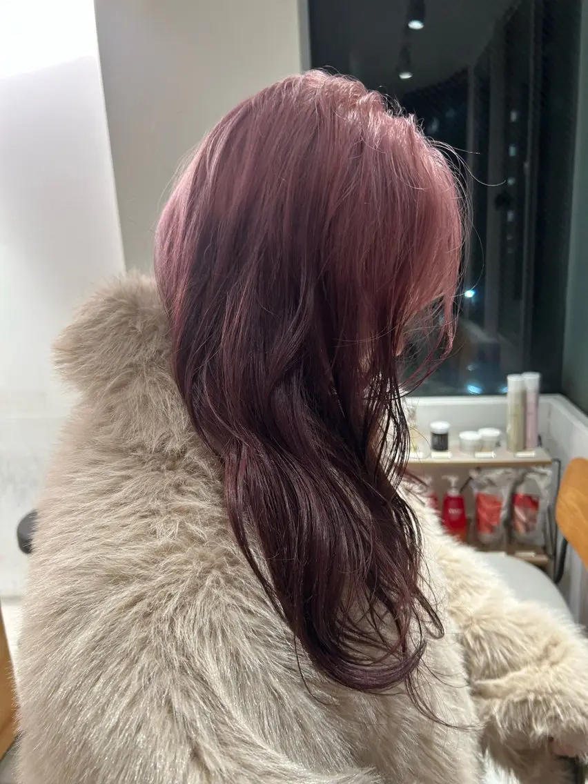 ロング カラー ヘアカラー トリートメント ケアパーマ/ケアブリ ーチdaisukeのヘアスタイル