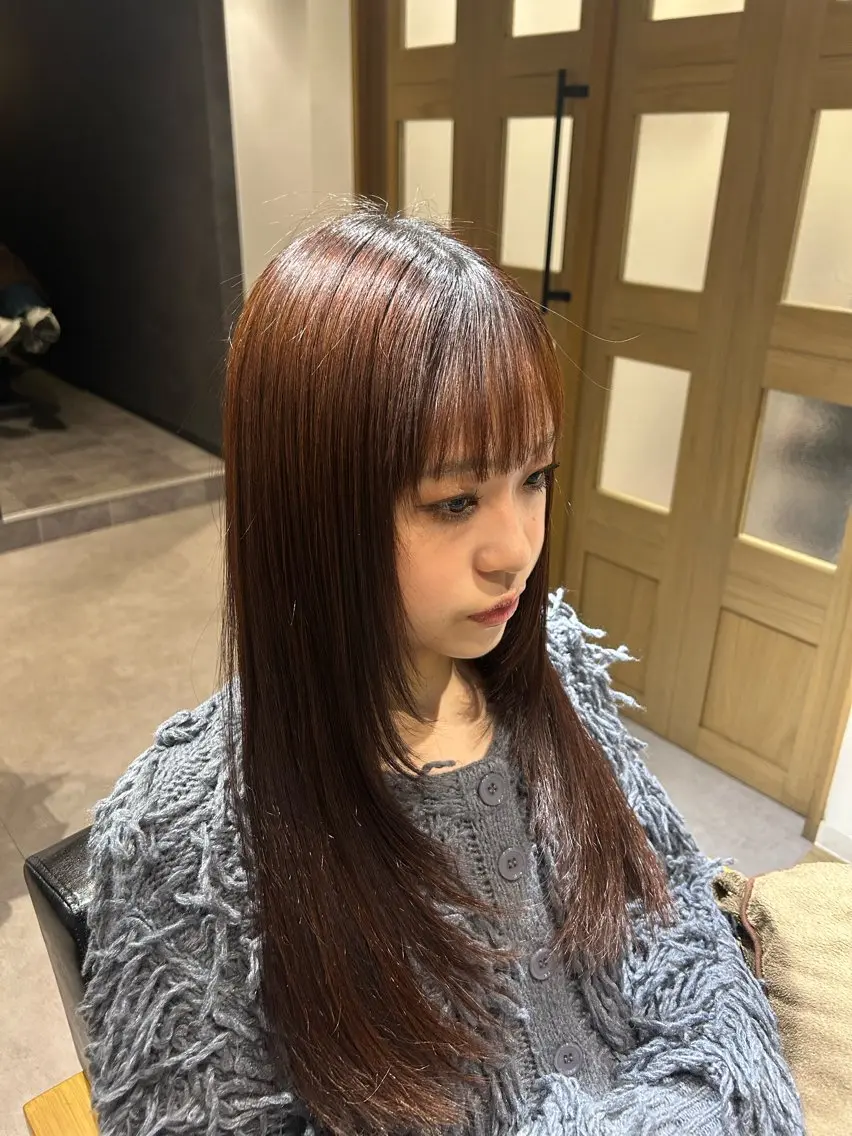 ロング レイヤーカット カット 金澤 七海のヘアスタイル