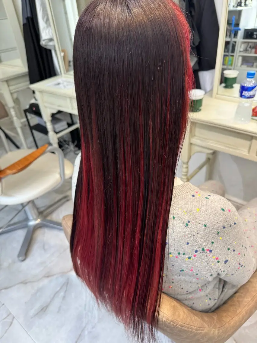 ロング カラー ブリーチ ダブルカラー ブリーチなしカラー 11日◎髪質改善 misatoのヘアスタイル