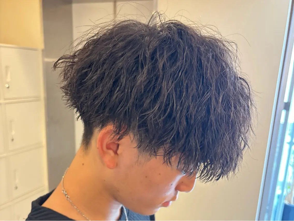 【３回目以降の方はこちらメンズ限定🔥】骨格矯正カット＋ハードスパイラルパーマ（プードルパーマ）の写真