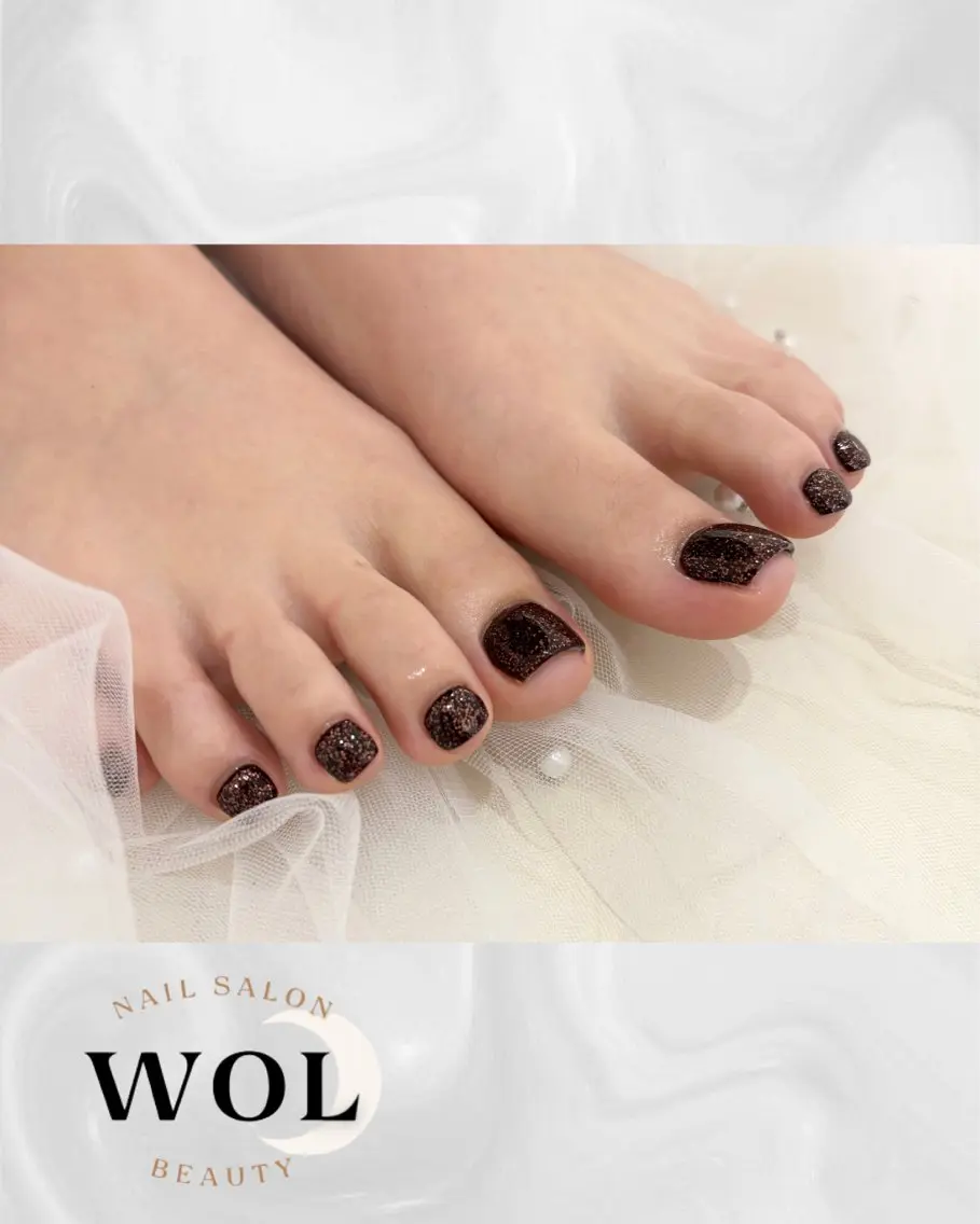 ネイル ラメ(グリッター) WOL🌙 momokoのネイルデザイン