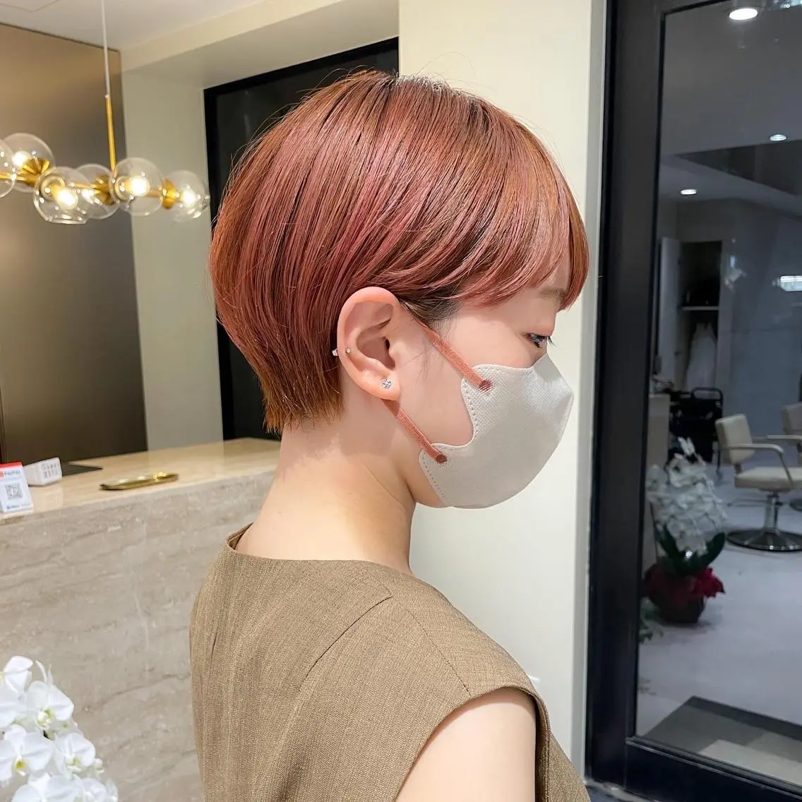 ショート ハンサムショート 丸みショート アッシュ アッシュブラウン ボブ 髪質改善&透明感 ⭐️高本裕基のヘアスタイル