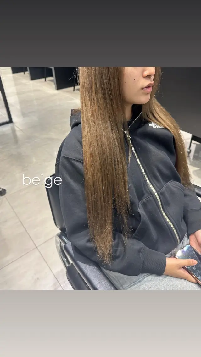 ロング カラー ブラウンカラー ケアカラー ピンクカラー ピンクブラウン ロング ヘアカラー 天野 瑠真のヘアスタイル