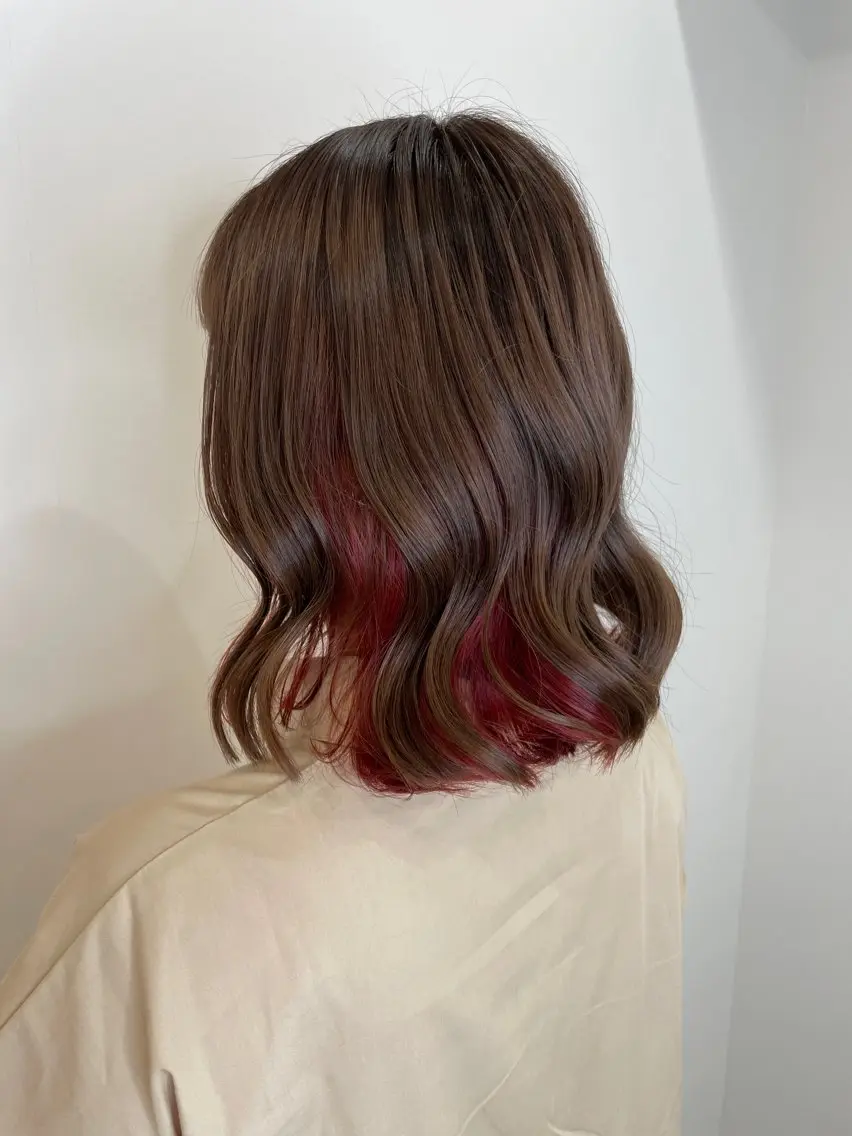 ミディアム カラー ヘアアレンジ カット ヘアカラー トリートメント 髪質改善/縮毛矯正 RYOのヘアスタイル