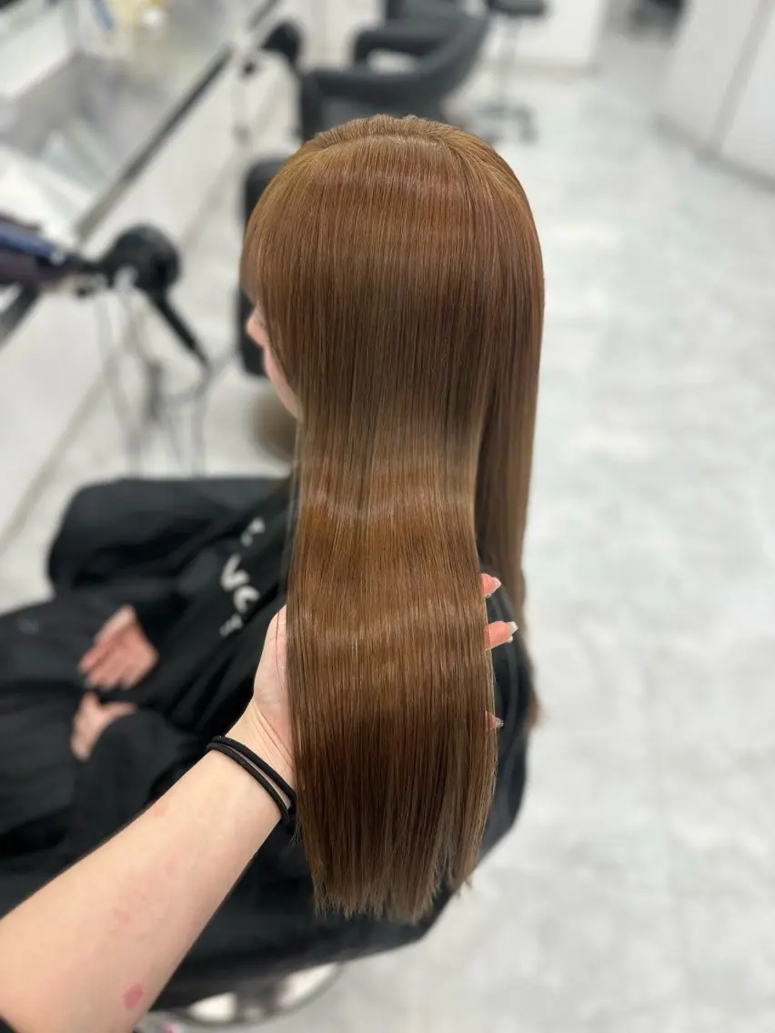 カラー ヘアカラー トリートメント 透明感ベージュ🎀 Anju/渋谷🎀のヘアスタイル