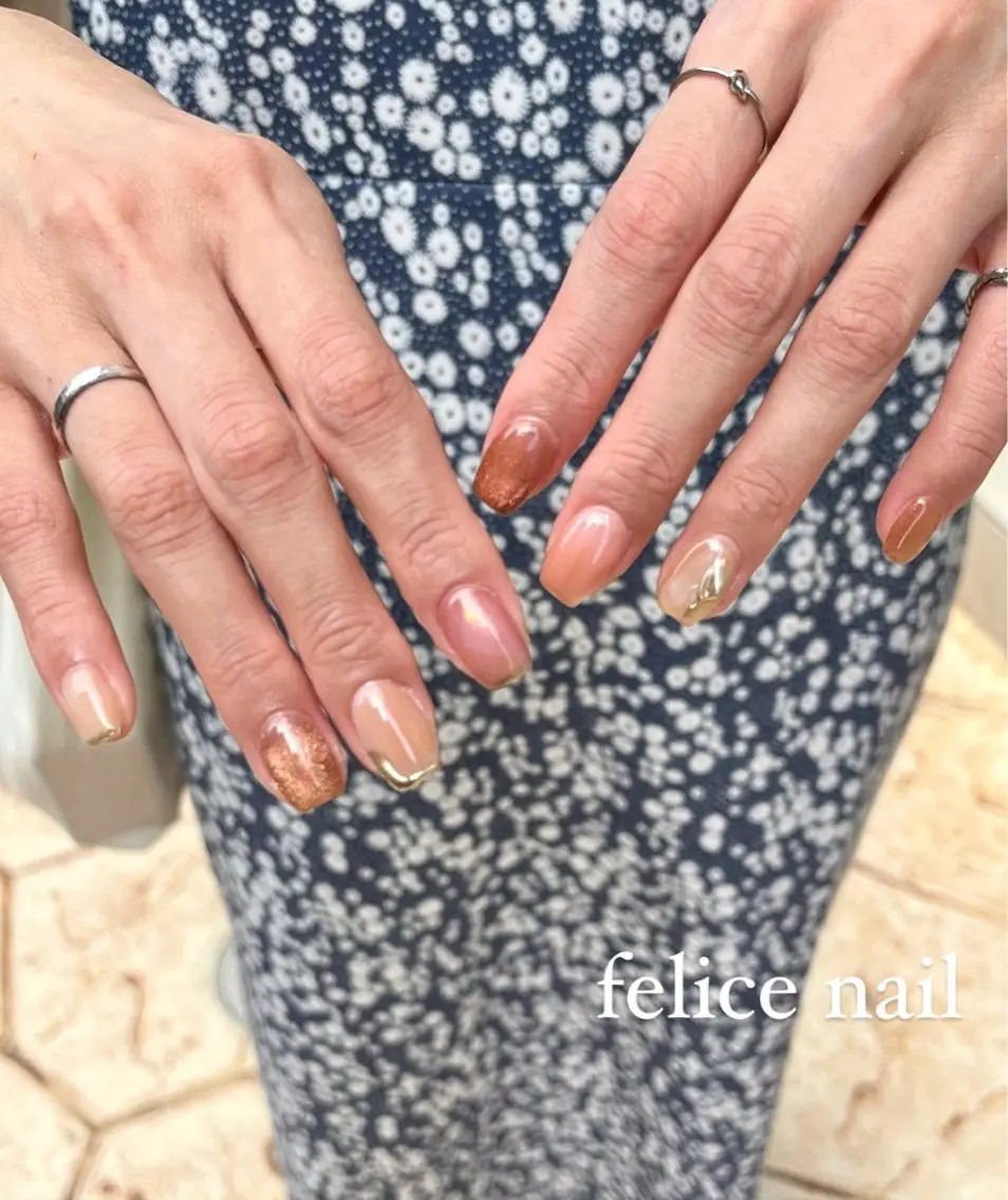 ネイル ニュアンスネイル felice nailのネイルデザイン