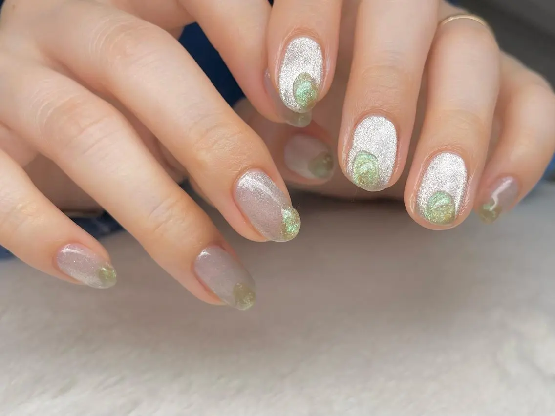 ネイル マグネットネイル ぷっくりネイル ハンドネイル riri-nail Rie Endoのネイルデザイン