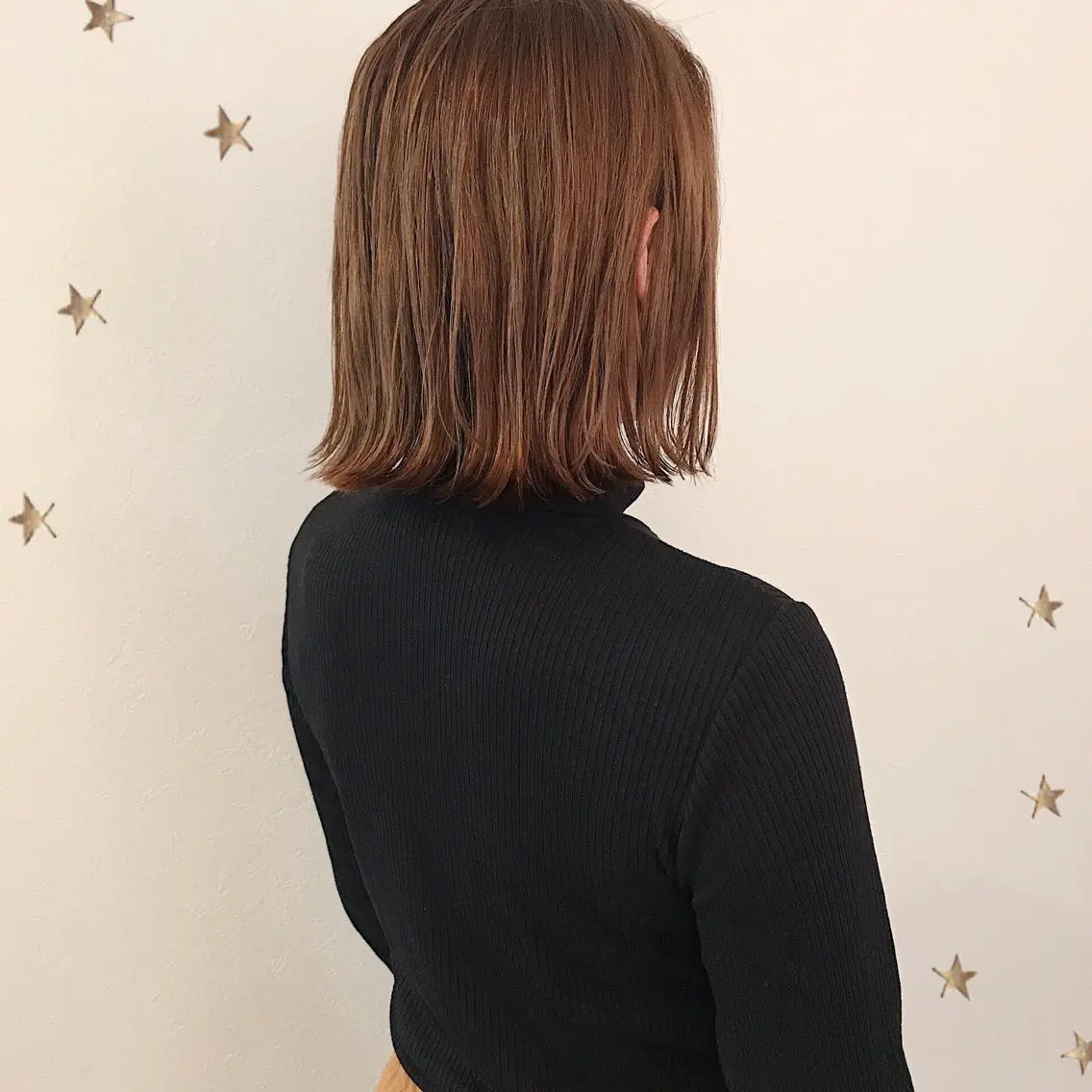 ミディアム カラー カット ヘアカラー 市川 千夏のヘアスタイル
