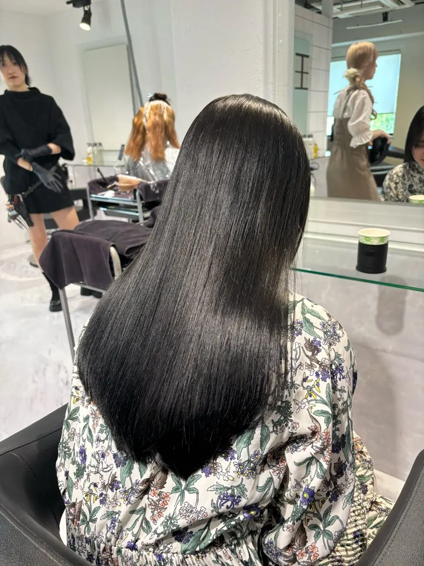 ロング カラー 表参道♡暗髪♡ 艶カラー♡アユミのヘアスタイル