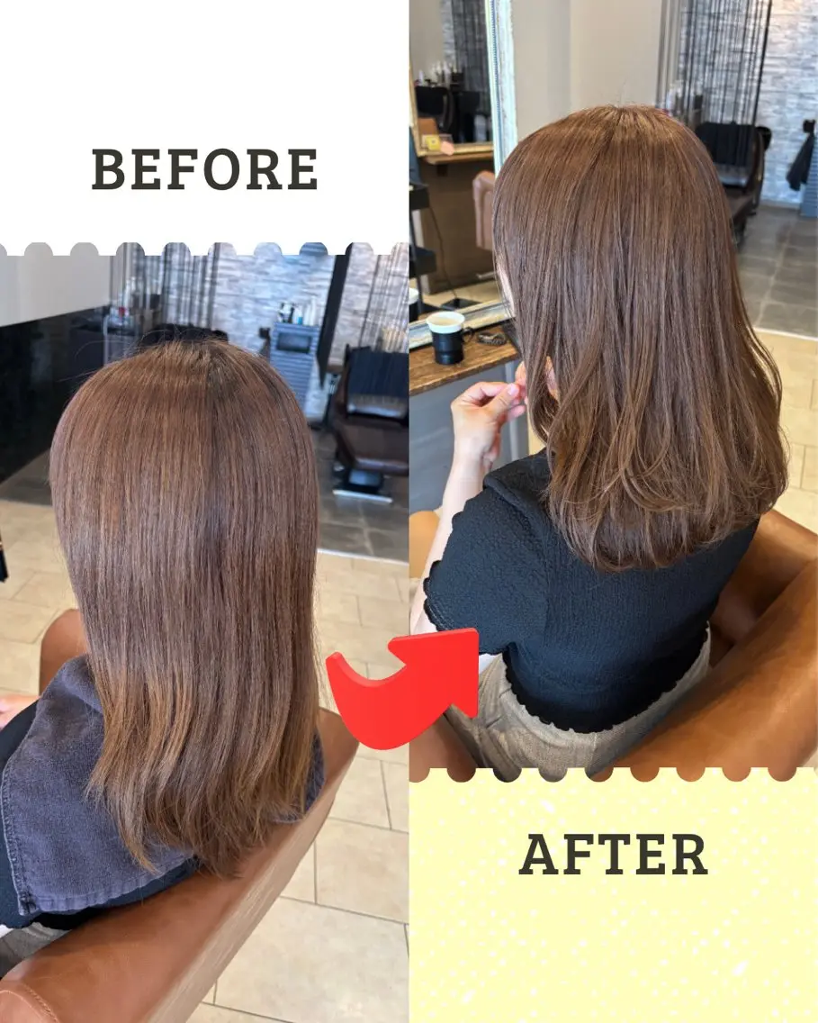 カラー ベージュカラー ヘアカラー 沖本 あやののヘアスタイル