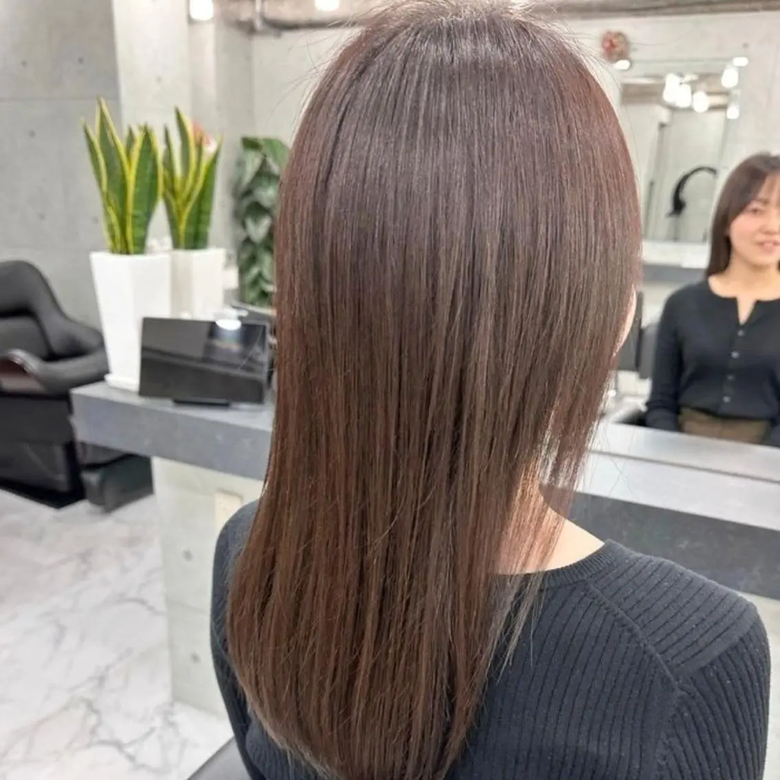 ロング カラー ブラウンカラー ダークブラウン ロング トリートメント ❇️安達 優心❇️ レイヤー/艶髪特化のヘアスタイル