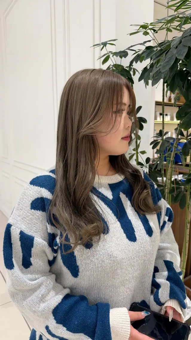 ロング カラー ベージュカラー 透明感カラー ミルクティーベージュ 透明感カラー藤村 雄大✂︎のヘアスタイル