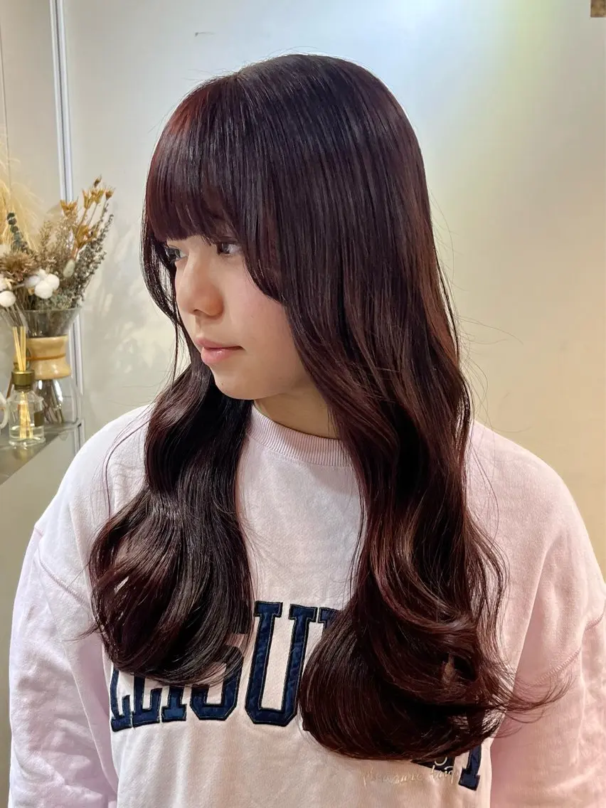 ロング カラー ヘアアレンジ ブリーチ ダブルカラー ブリーチなしカラー 🫧透明感カラー/ ナルハ🫧のヘアスタイル