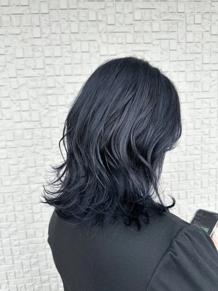ミディアム カラー カット Agu hair 木間のヘアスタイル