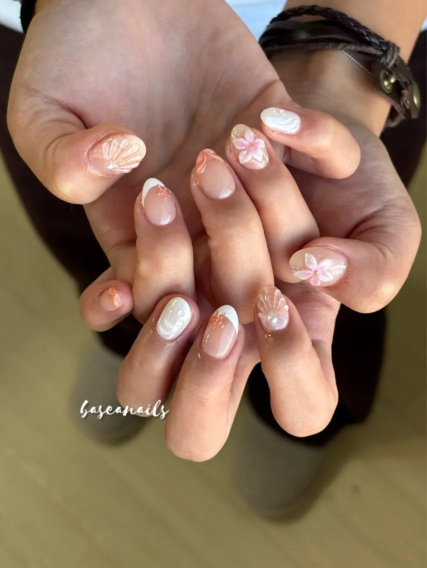 ネイル アートネイル 枚方 Basea nails Minaのネイルデザイン