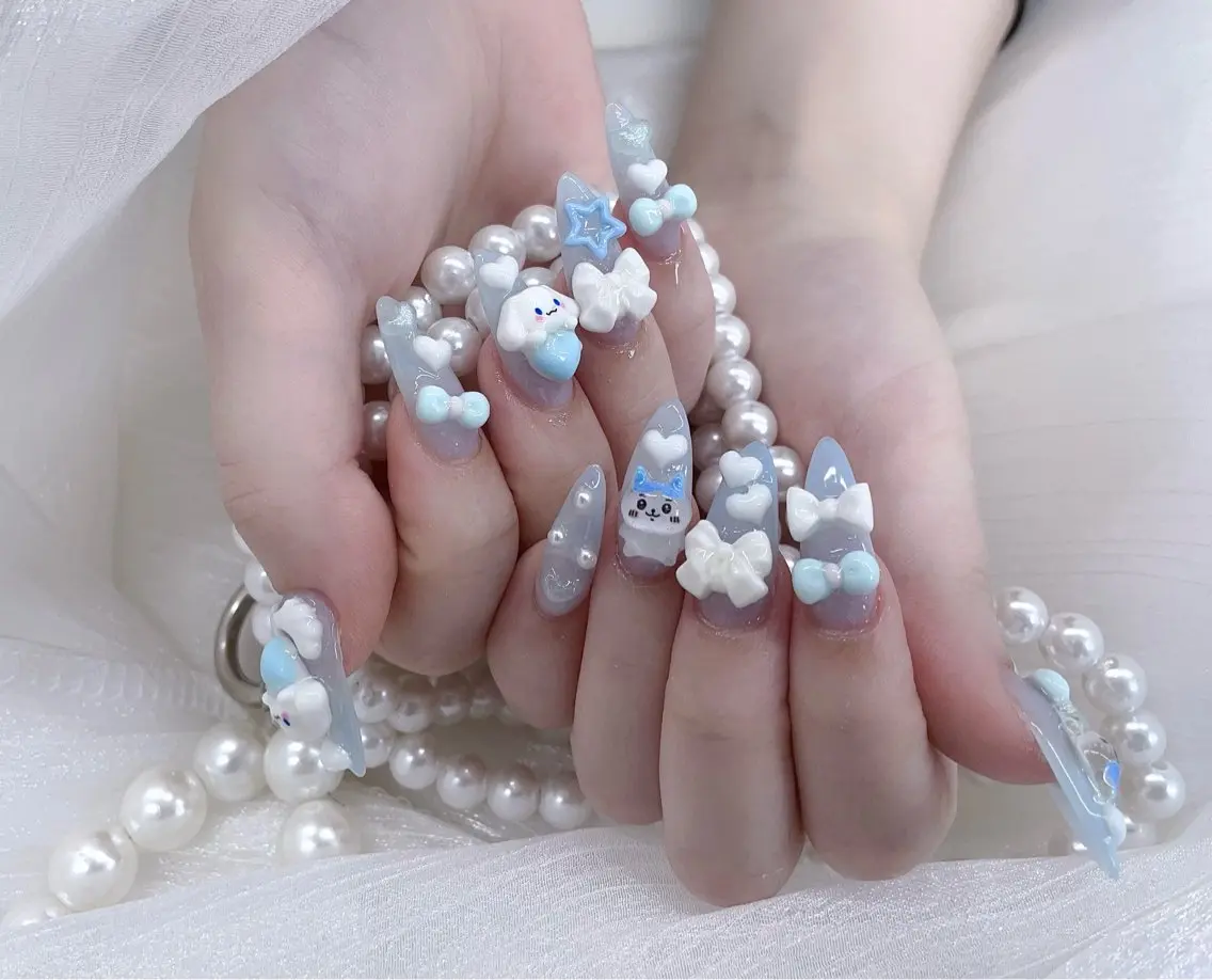 ネイル ハンドネイル 🩵Minmin nail salonのネイルデザイン