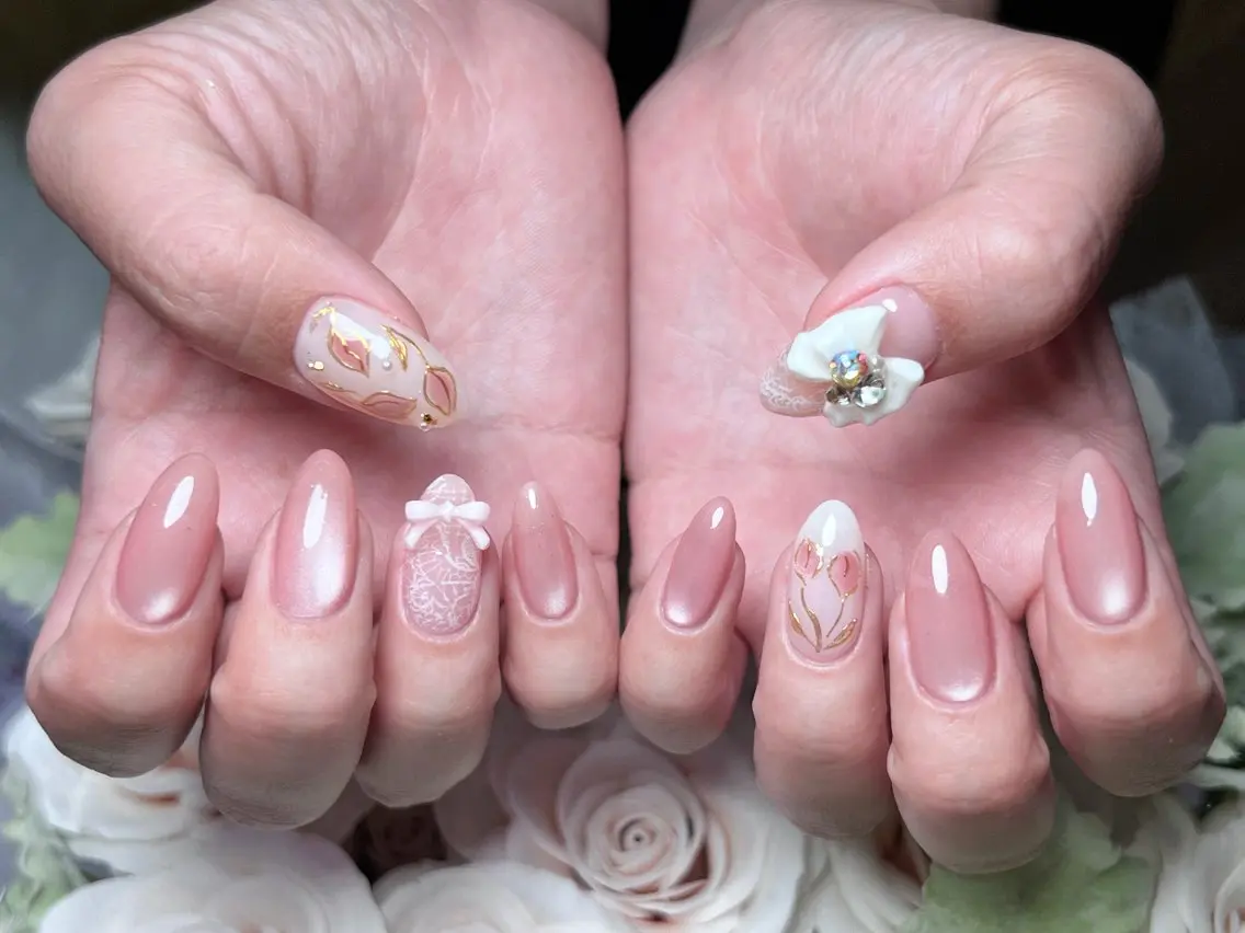 ネイル ロングネイル マグネットネイル 持ち込み ワンカラーネイル スカルプネイル ハンドネイル Painty nailのネイルデザイン