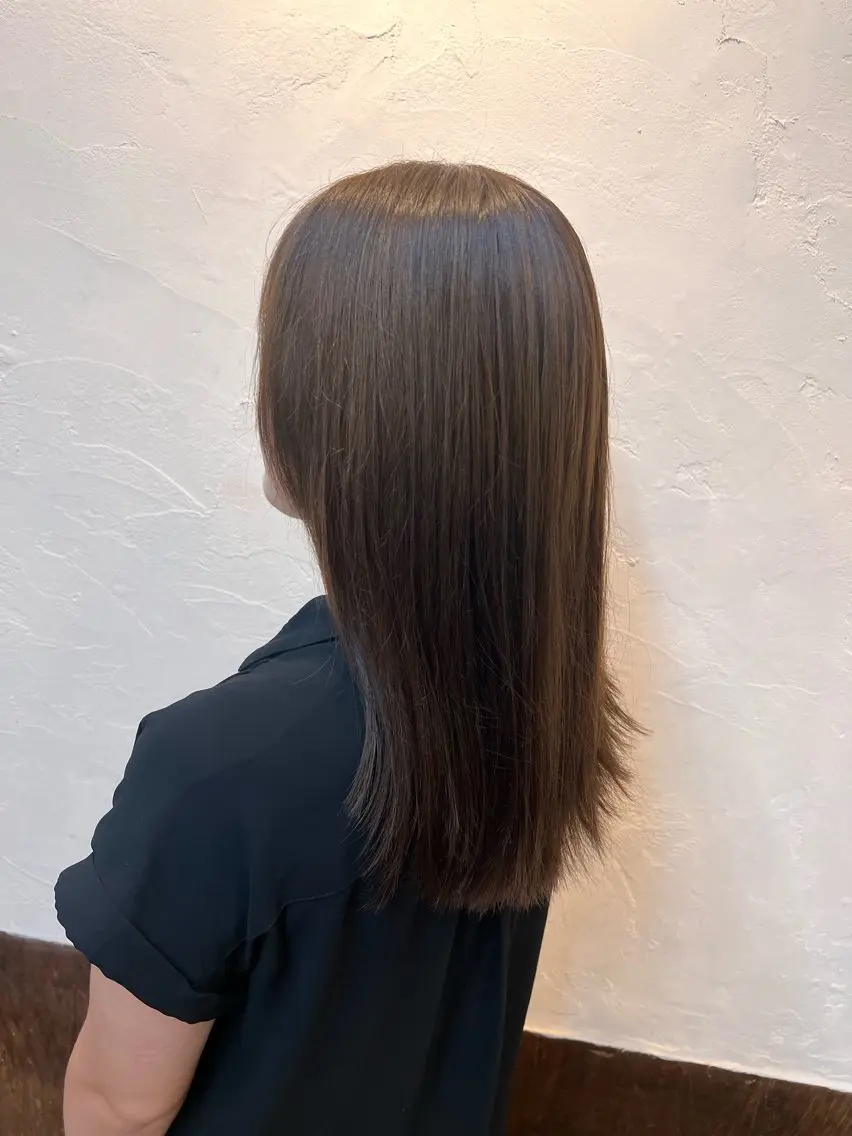 カラー ブラウンカラー 田中 愛音のヘアスタイル