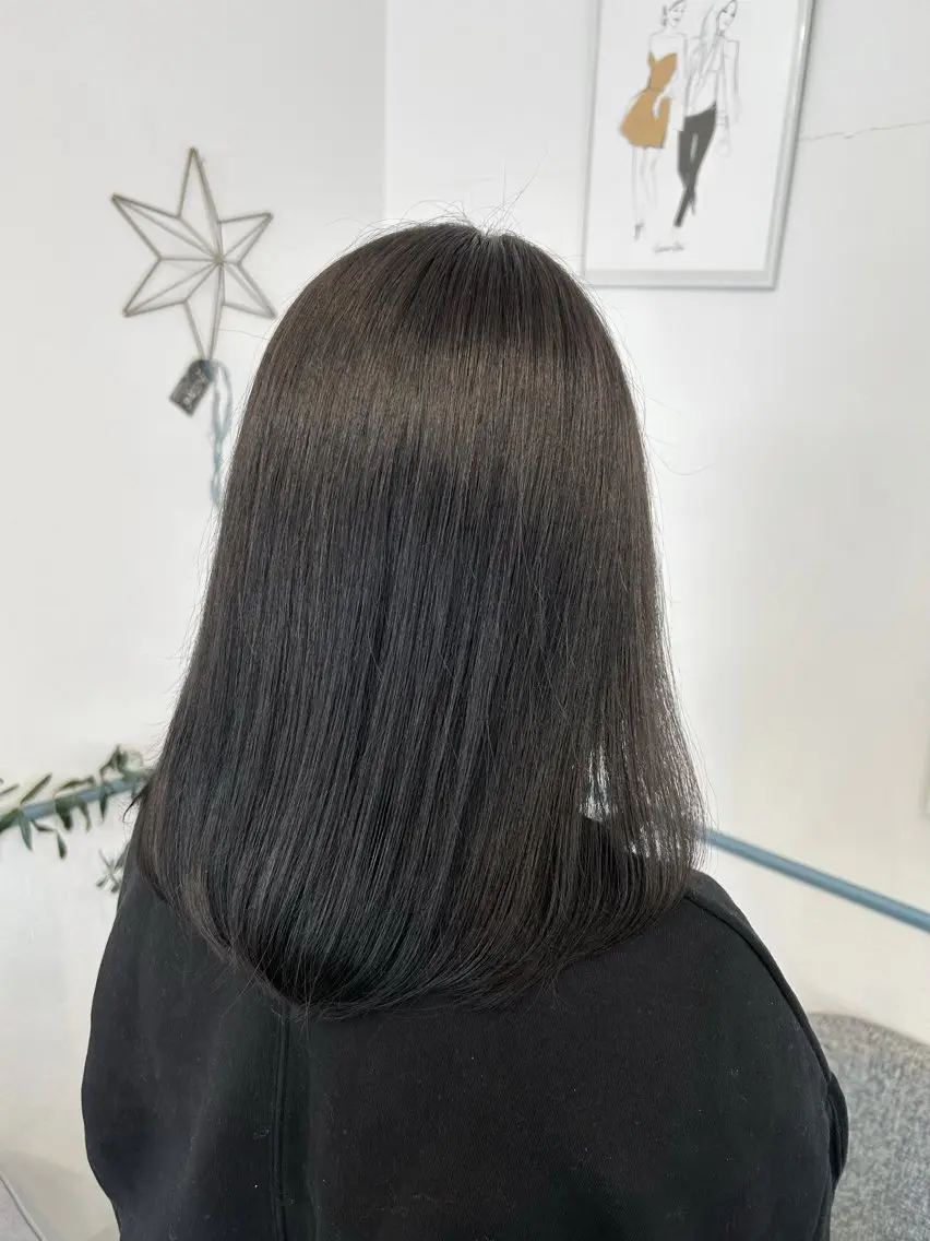 カラー 透明感カラー ヘアカラー トリートメント 青木 優雅のヘアスタイル