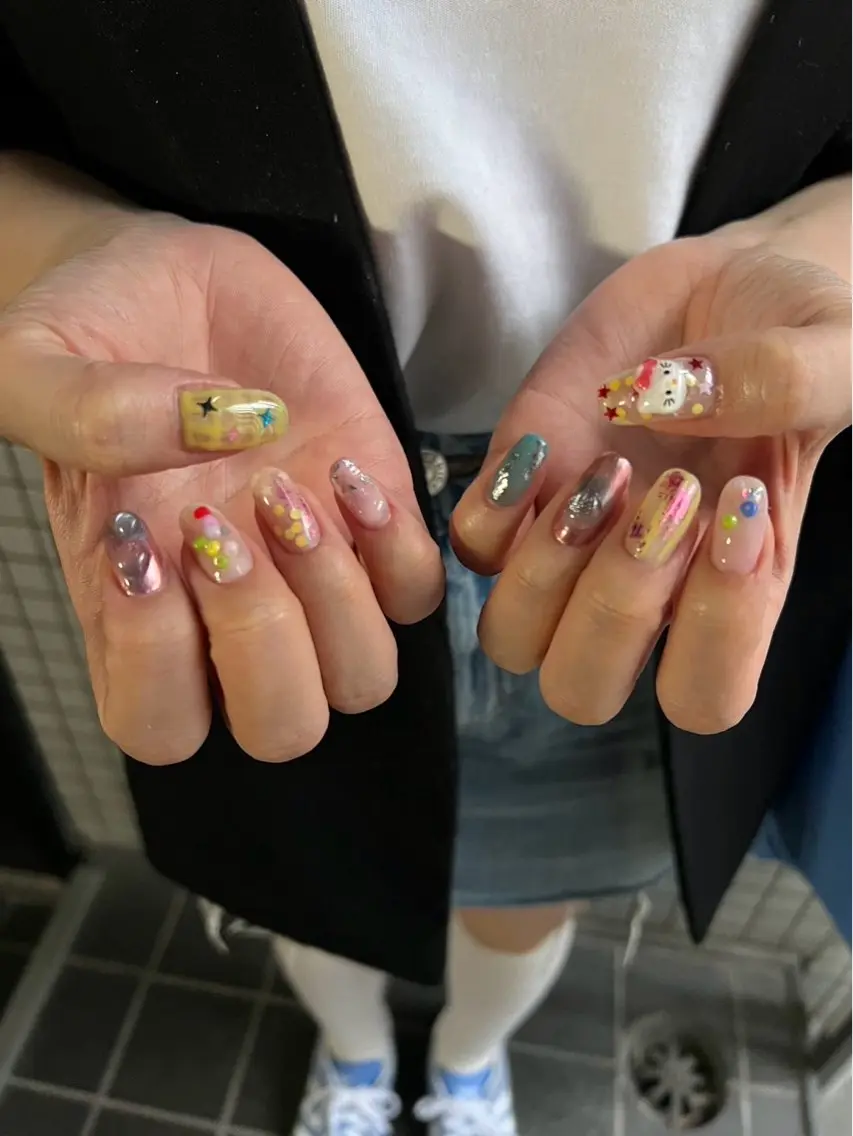 ネイル ゆびノさき茨木店 ニュアンス/アートのネイルデザイン