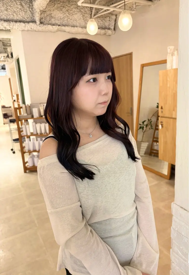ロング 大西 杏依のヘアスタイル