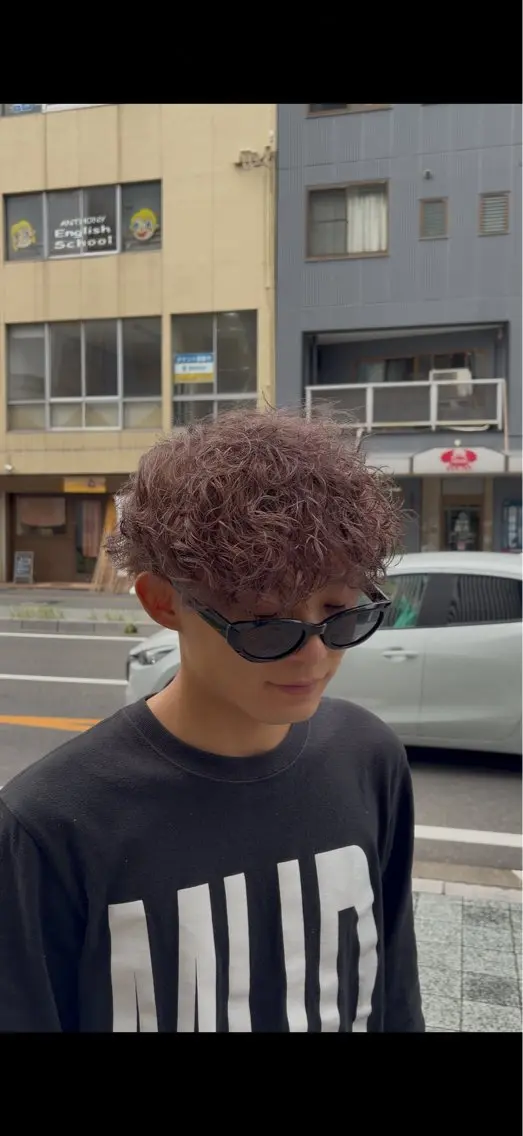 ショート メンズ メンズブリーチ ヘアカラー 都築 颯太のヘアスタイル