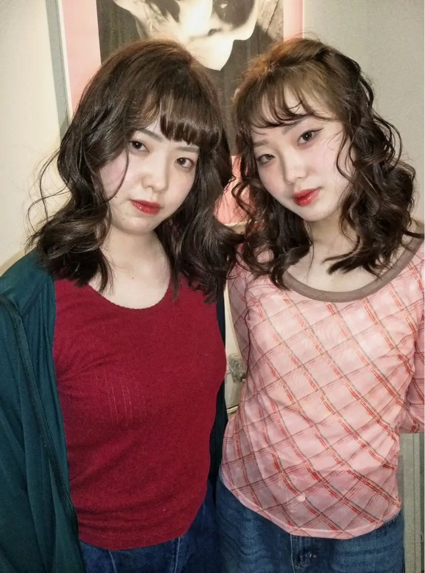 ミディアム カラー ヘアカラー miteゆい カラーモデルのヘアスタイル