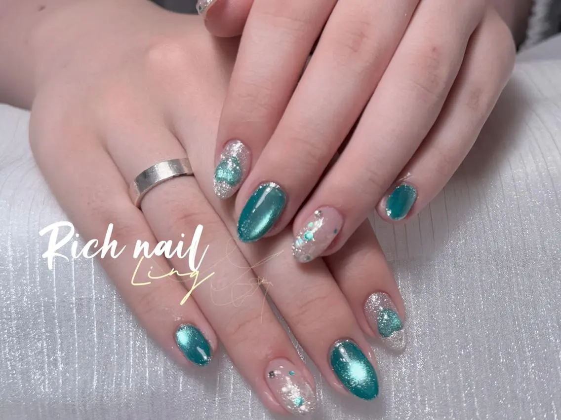 ネイル ハンドネイル ハンドケア Rich Nail 🤲🏻梨央のネイルデザイン