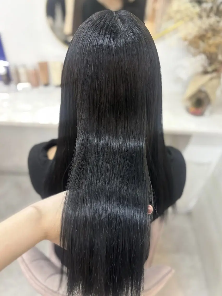 ロング 🎀🎶はがりな ワンカラー💝のヘアスタイル