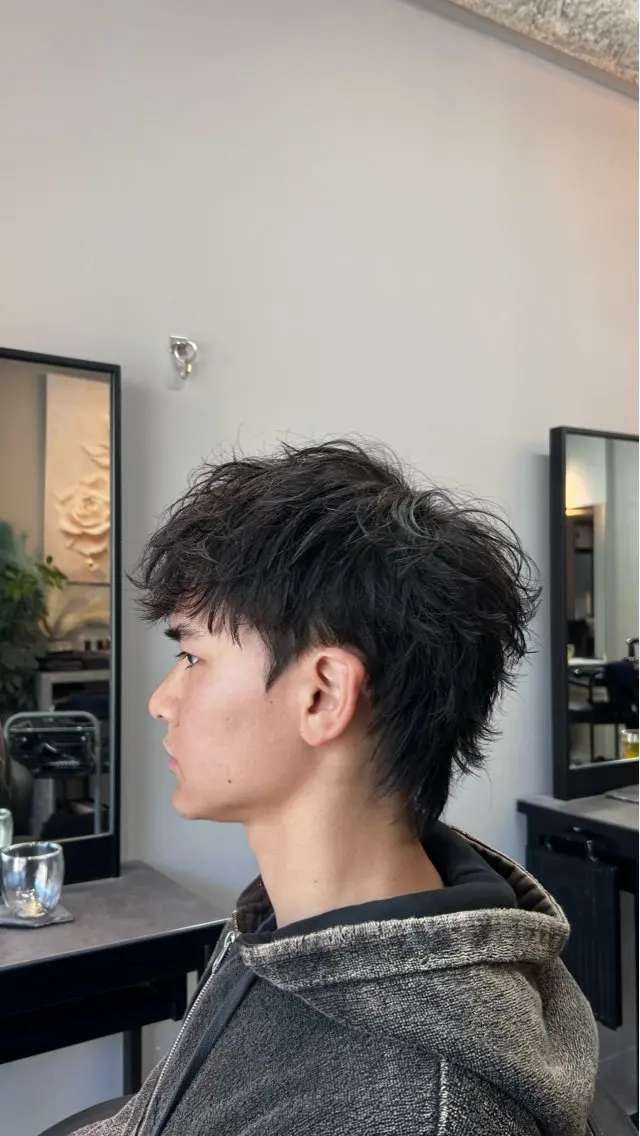 ショート パーマ メンズ メンズパーマ マレットヘア 💥メンズパーマ /表参道/モント💥のヘアスタイル