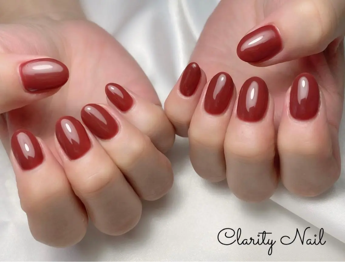 ネイル ワンカラーネイル ハンドネイル Clarity Nailのネイルデザイン