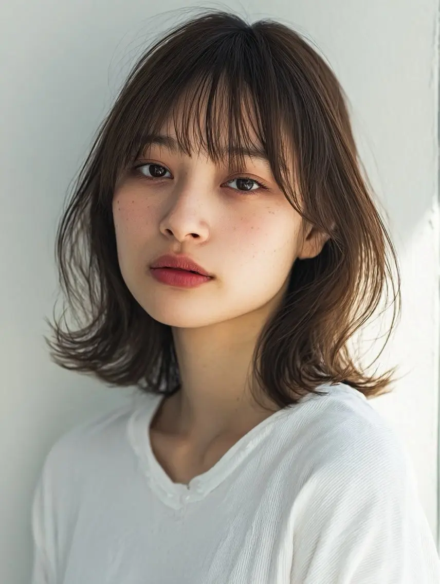 ミディアム カラー ヘアカラー 韓国×艶ハイトーンが かわいい✨️リオ🍒のヘアスタイル
