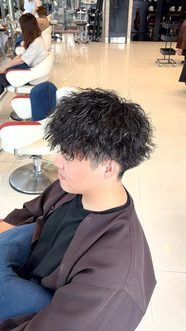 パーマ メンズ カット パーマ みやぎ はるひのヘアスタイル