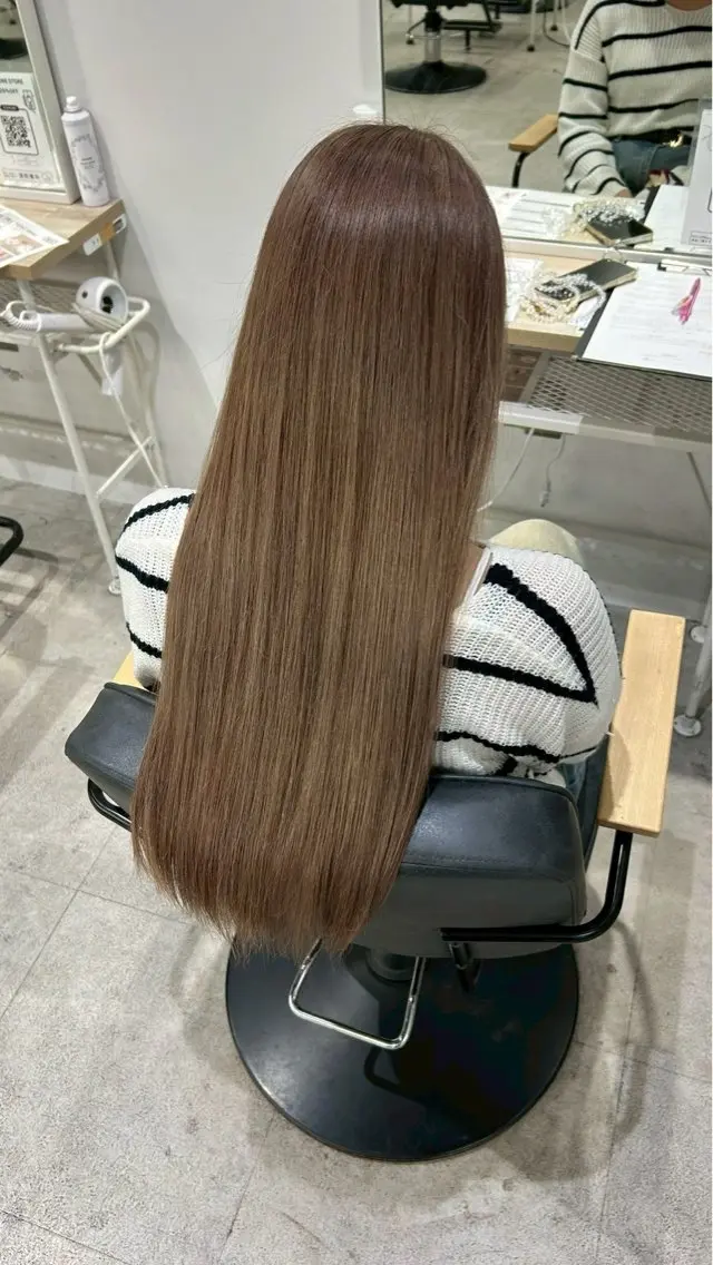 ロング カラー ヘアカラー トリートメント himari💜 暖色/レイヤーカットのヘアスタイル