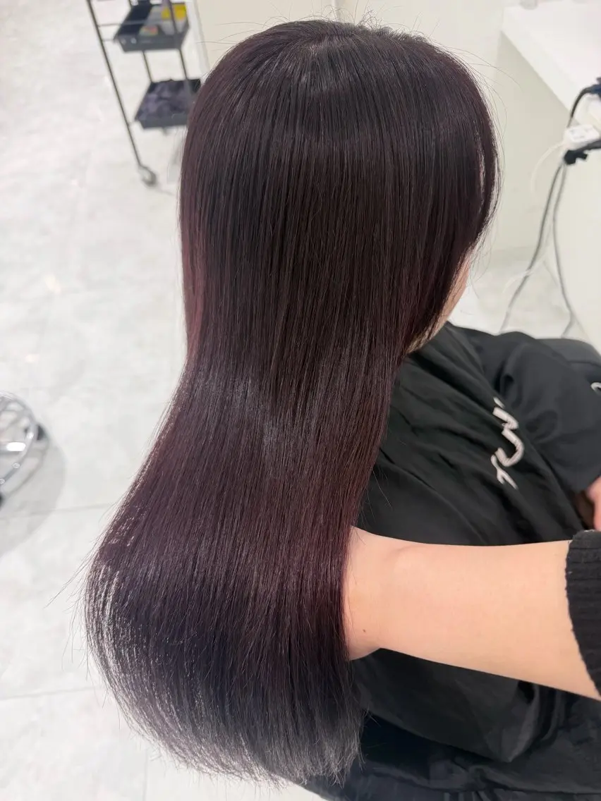 ロング カラー ダブルカラー ラベンダーカラー トリートメント ヘアカラー トリートメント ブリーチなし特化 美容師💖SAE💖のヘアスタイル