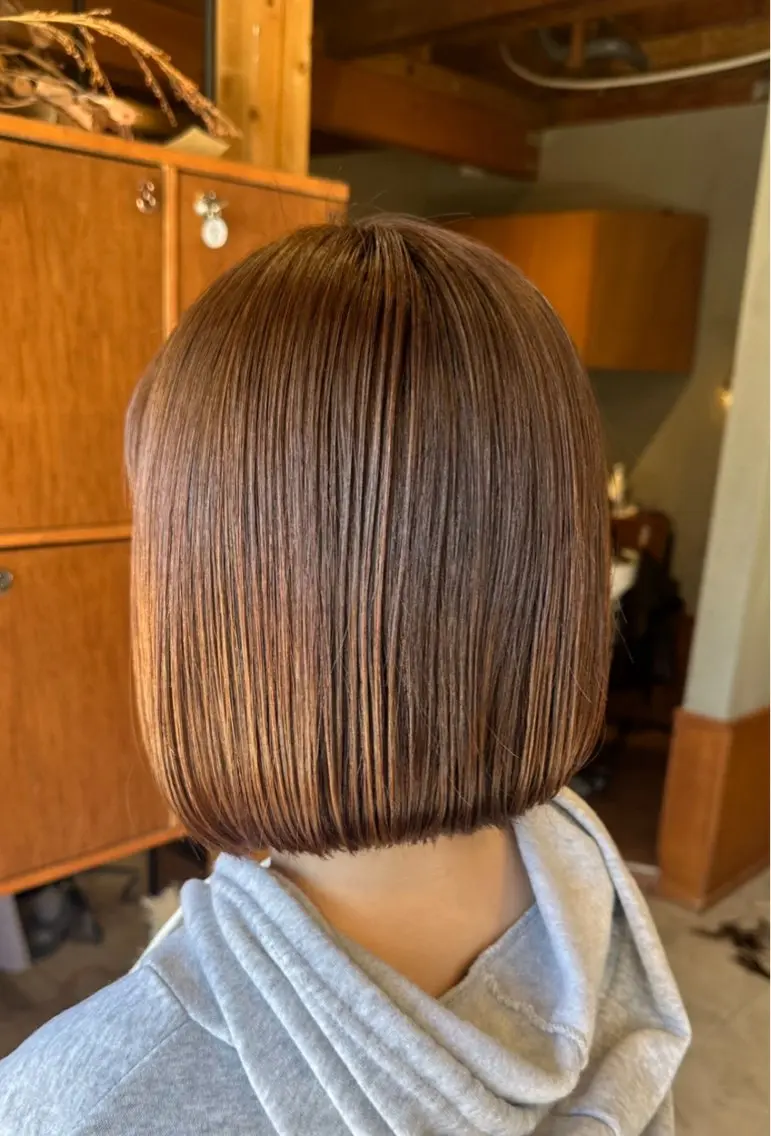 ショート ボブ カット 寺田 彩芽のヘアスタイル