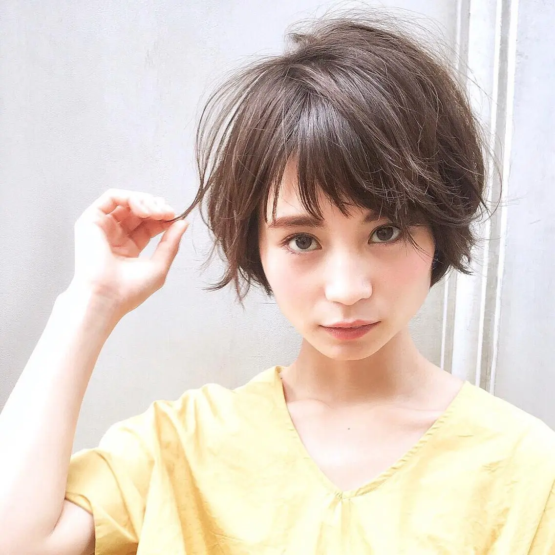 ショート カラー パーマ カット ヘアカラー パーマ トリートメント 中原 梨沙のヘアスタイル