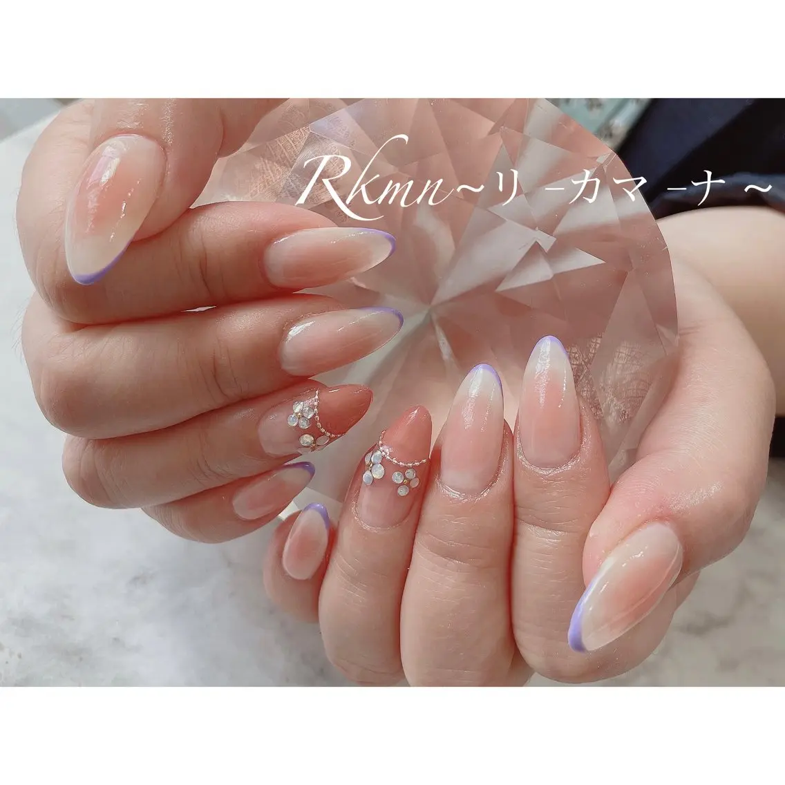 ネイル アートネイル チークネイル フレンチネイル 春ネイル ハンドネイル フットネイル ハンドケア Rkmn ~リ-カマ-ナ~のネイルデザイン