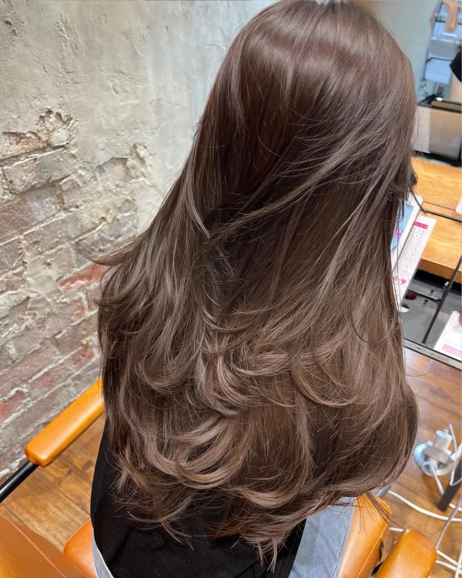 ロング 映える顔まわり/前髪 特化 💗 ユキマのヘアスタイル