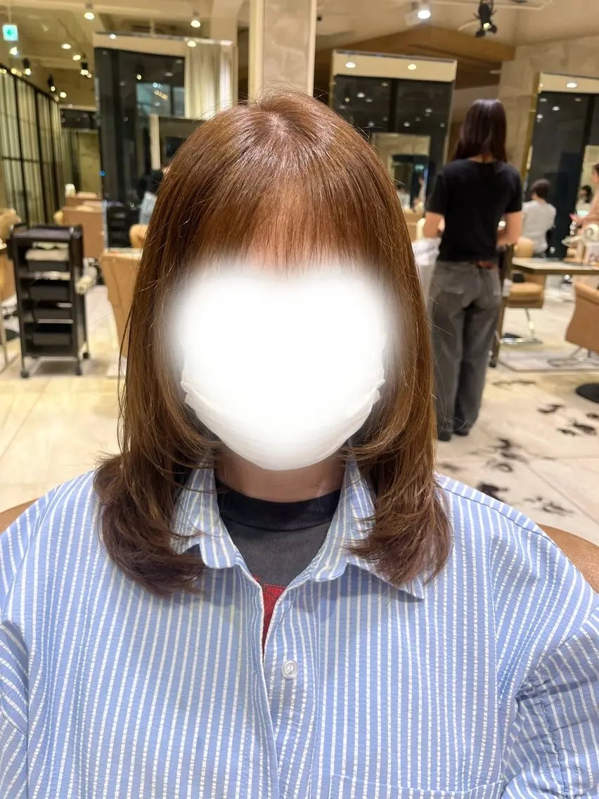 ミディアム ボブ／レイヤーモデル 募集中🫧ゆい🌼のヘアスタイル