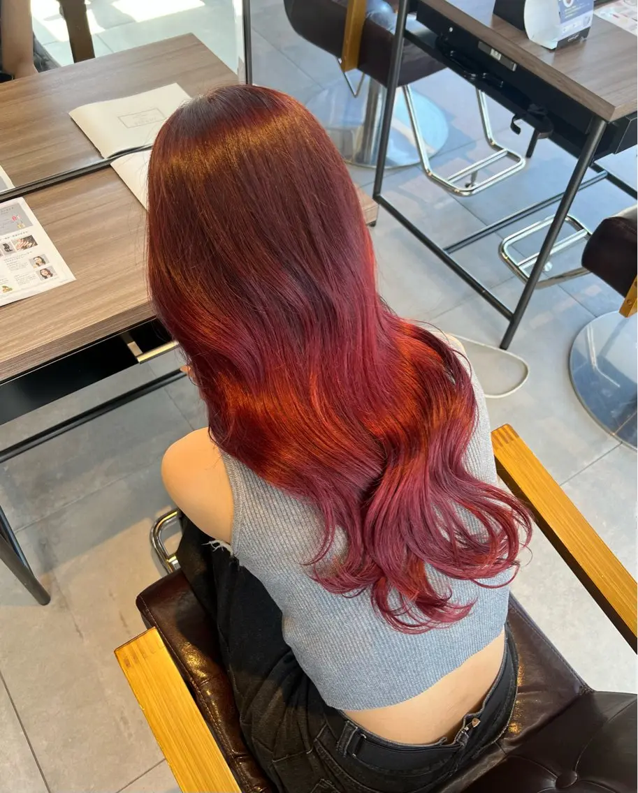 ロング ヘアカラー Kako🫧⭐️ アシスタント/モデルのヘアスタイル