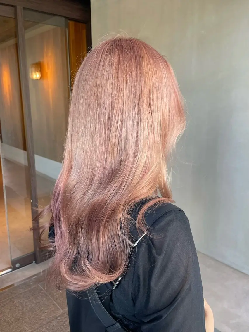 ロング カラー ヘアカラー トリートメント ハイトーンカラー♡ yuのヘアスタイル