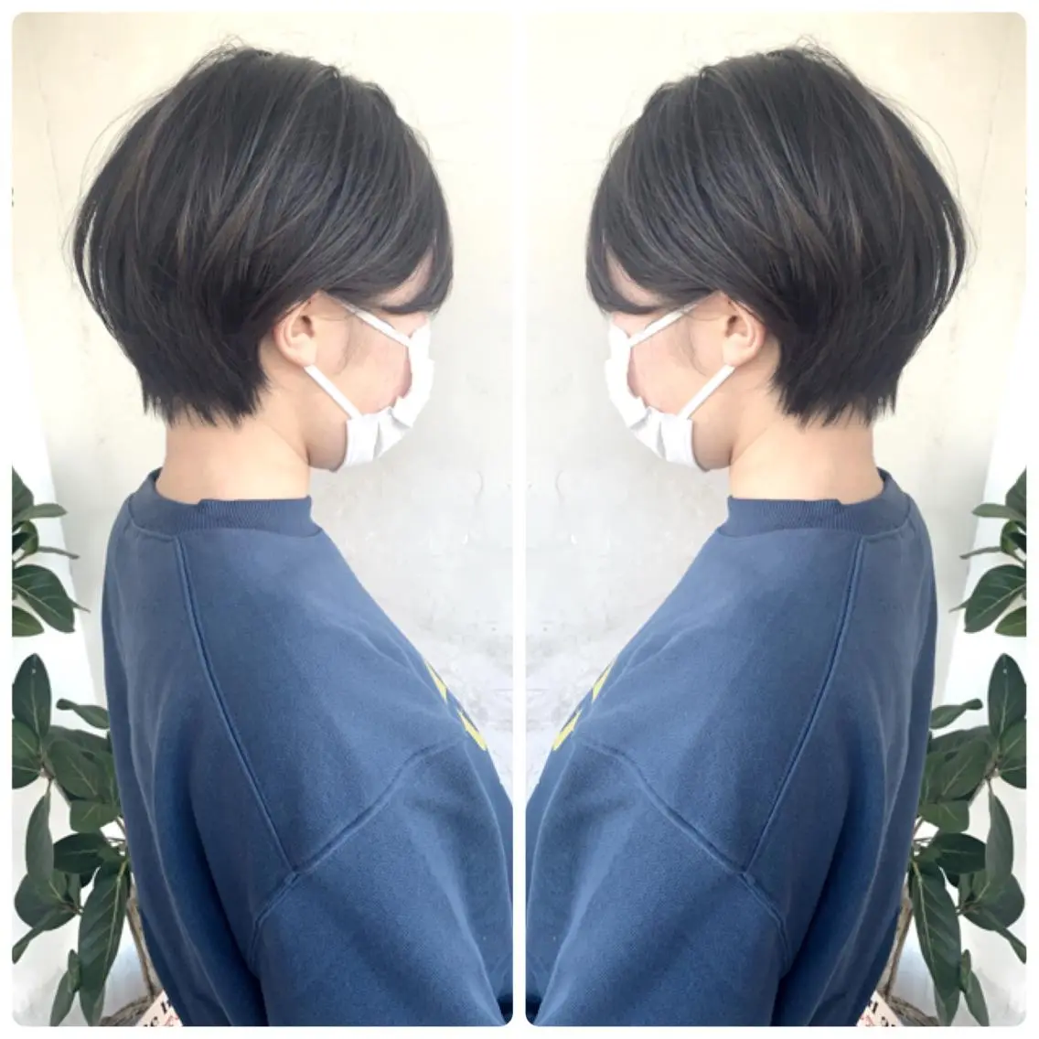 ショート カラー カット ヘアカラー トリートメント 京都大人女性ショート 徒歩1分/秋山のヘアスタイル