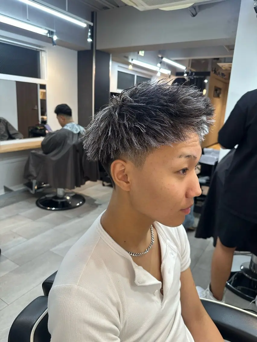 カラー パーマ メンズ 💥律喜💥/パーマ /メンズ/フェードのヘアスタイル