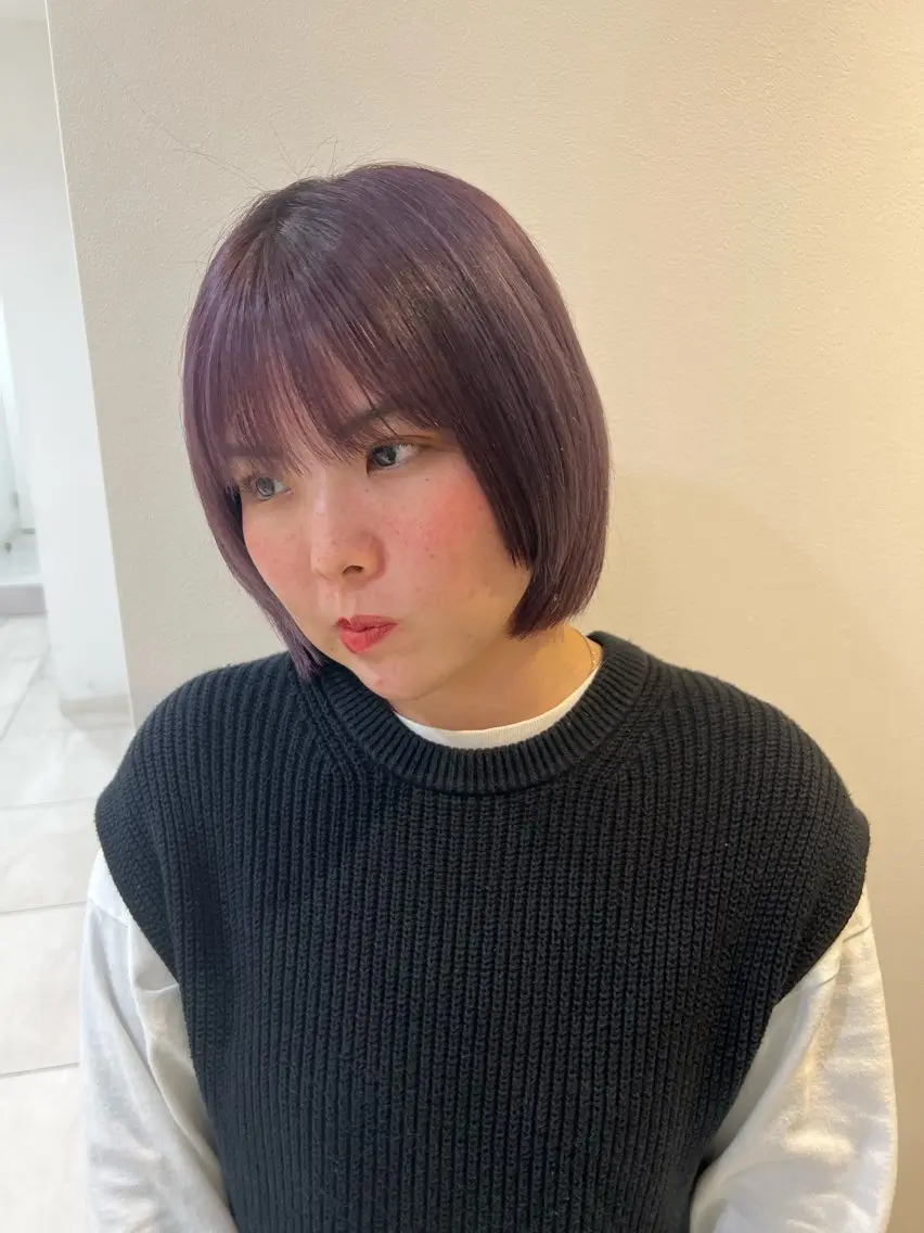 ショート カラー 🌝ぷる艶ハイトーン 柔らかヘア🍅まあやのヘアスタイル