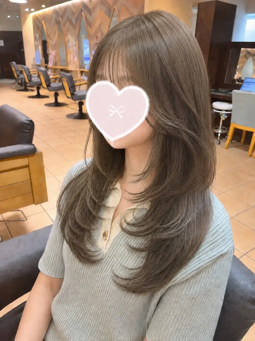 ロング カラー ヘアアレンジ カット ヘアカラー 韓国レイヤー/ 💎Tomoya💎のヘアスタイル