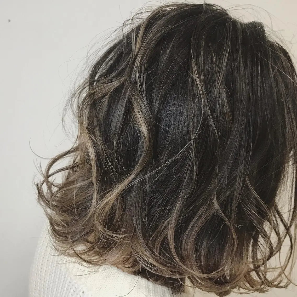 ミディアム カラー パーマ 髪質改善 Daisukiのヘアスタイル